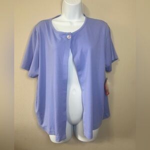 Bon Worth lavender open front cardigan Size MP New With Tags